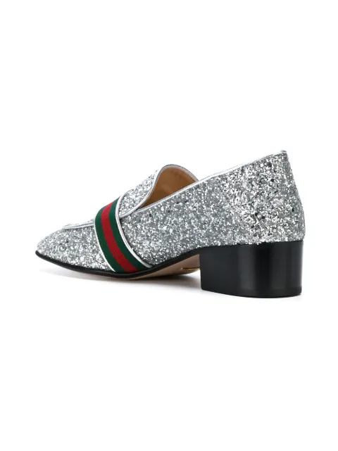 gucci loafers glitter