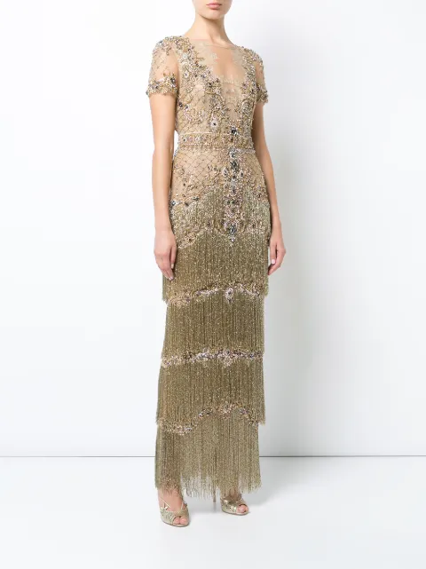 marchesa beaded gown