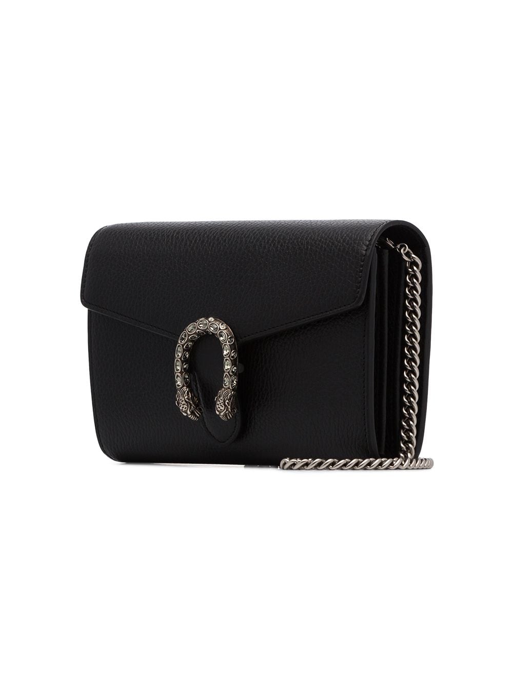 Gucci Dionysus Wallet on Chain Leather Mini Black