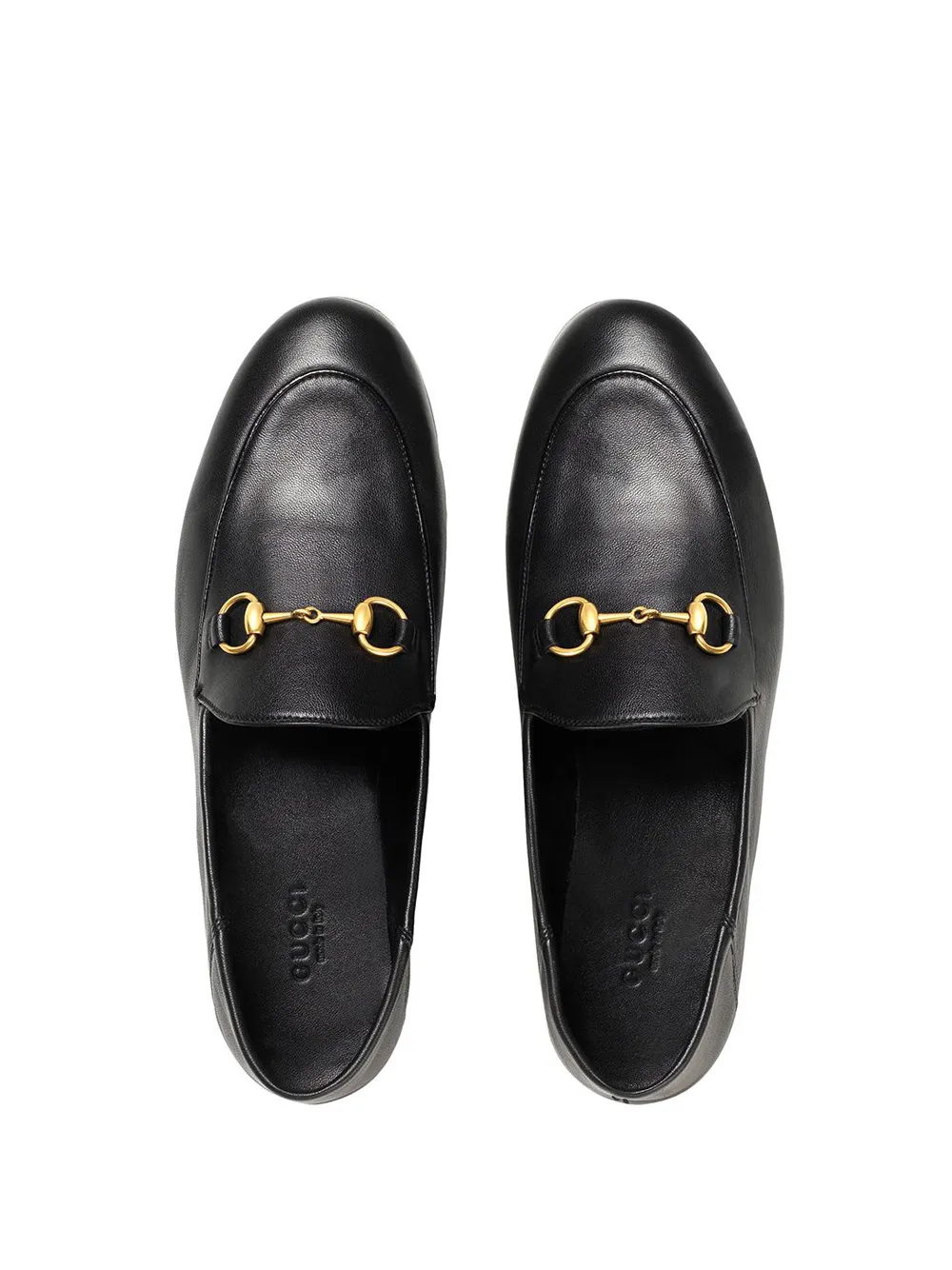 Gucci Women's Brixton Leather Horsebit Loafers - Black - Size 5