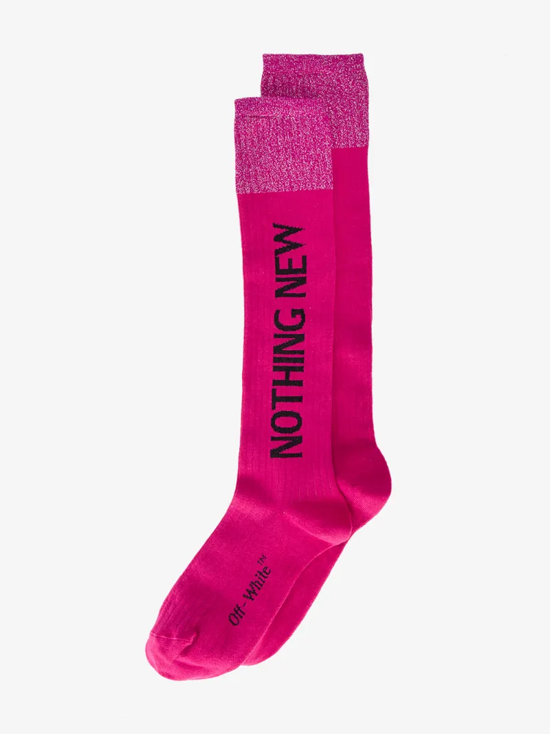 Off-White Nothing New glitter socks