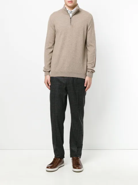 pringle zip neck jumper