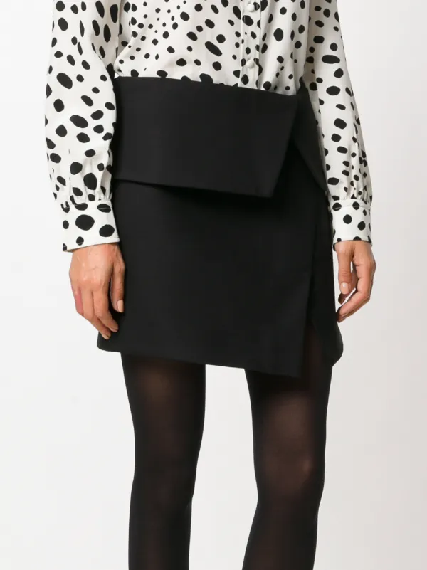 Balmain フォールドオーバースカート | ブラック | FARFETCH JP