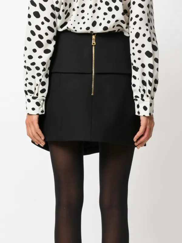 Balmain フォールドオーバースカート | ブラック | FARFETCH JP
