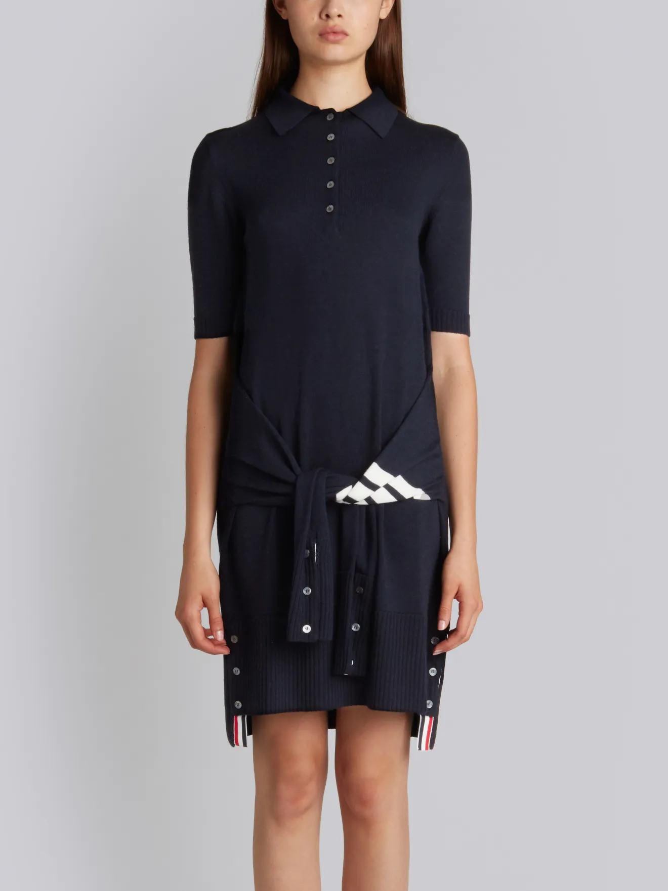 Cardigan Polo Dress | Thom Browne Official