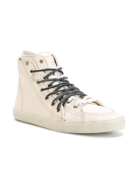 saint laurent women's high top sneakers