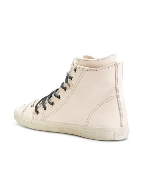 saint laurent women's high top sneakers