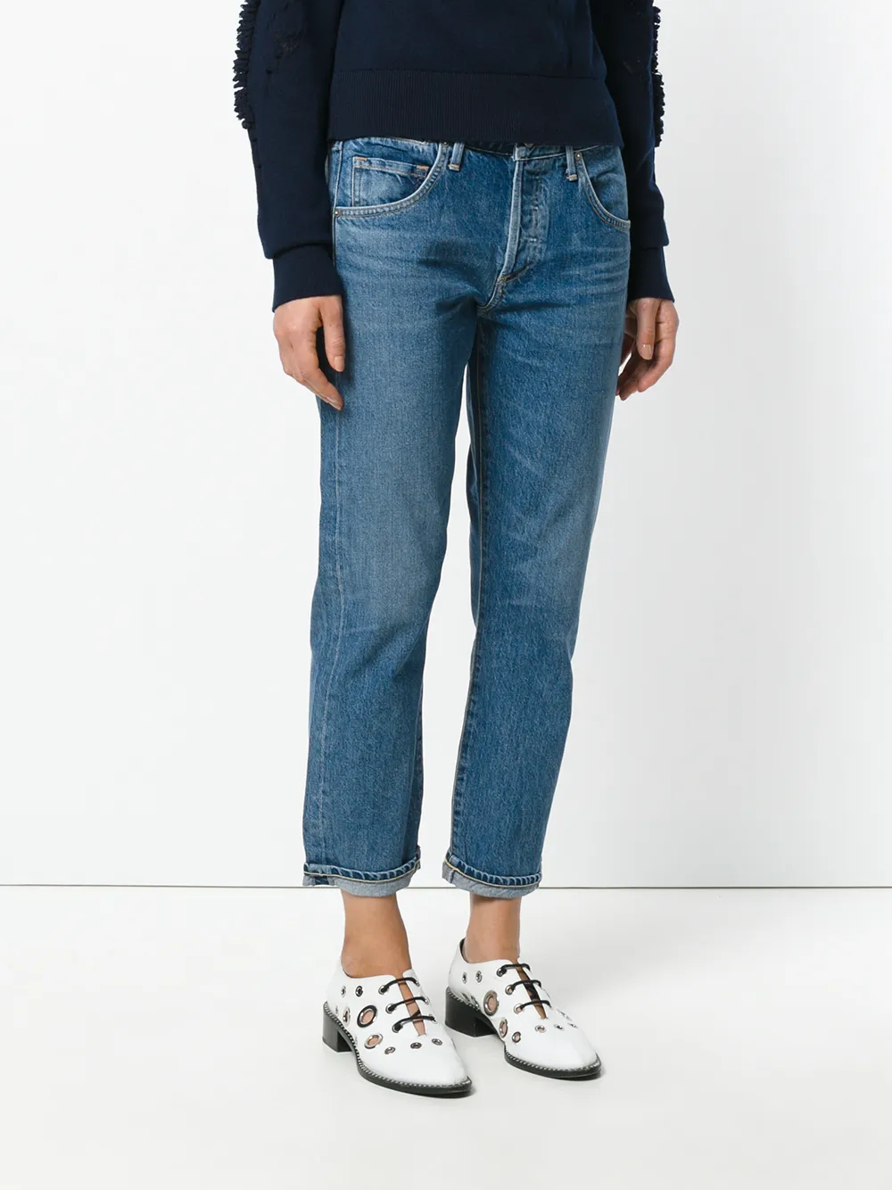 Citizens of Humanity cropped jeans Blauw