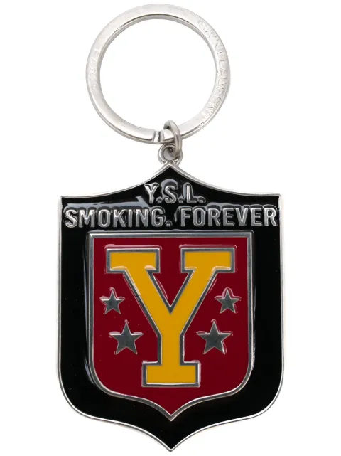 Saint Laurent llavero con escudo YSL