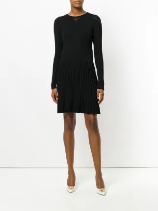 Versace Ribbed Knit Dress Farfetch Versace Ribbed Knit Dress