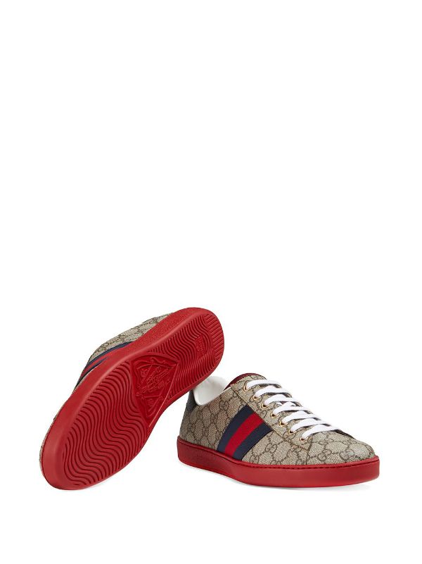 Shop Gucci Ace GG Supreme sneaker with 