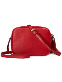 gucci soho red leather shoulder bag