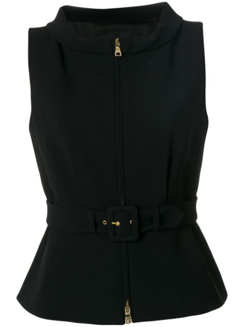 BOUTIQUE MOSCHINO Belted Waistcoat | ModeSens