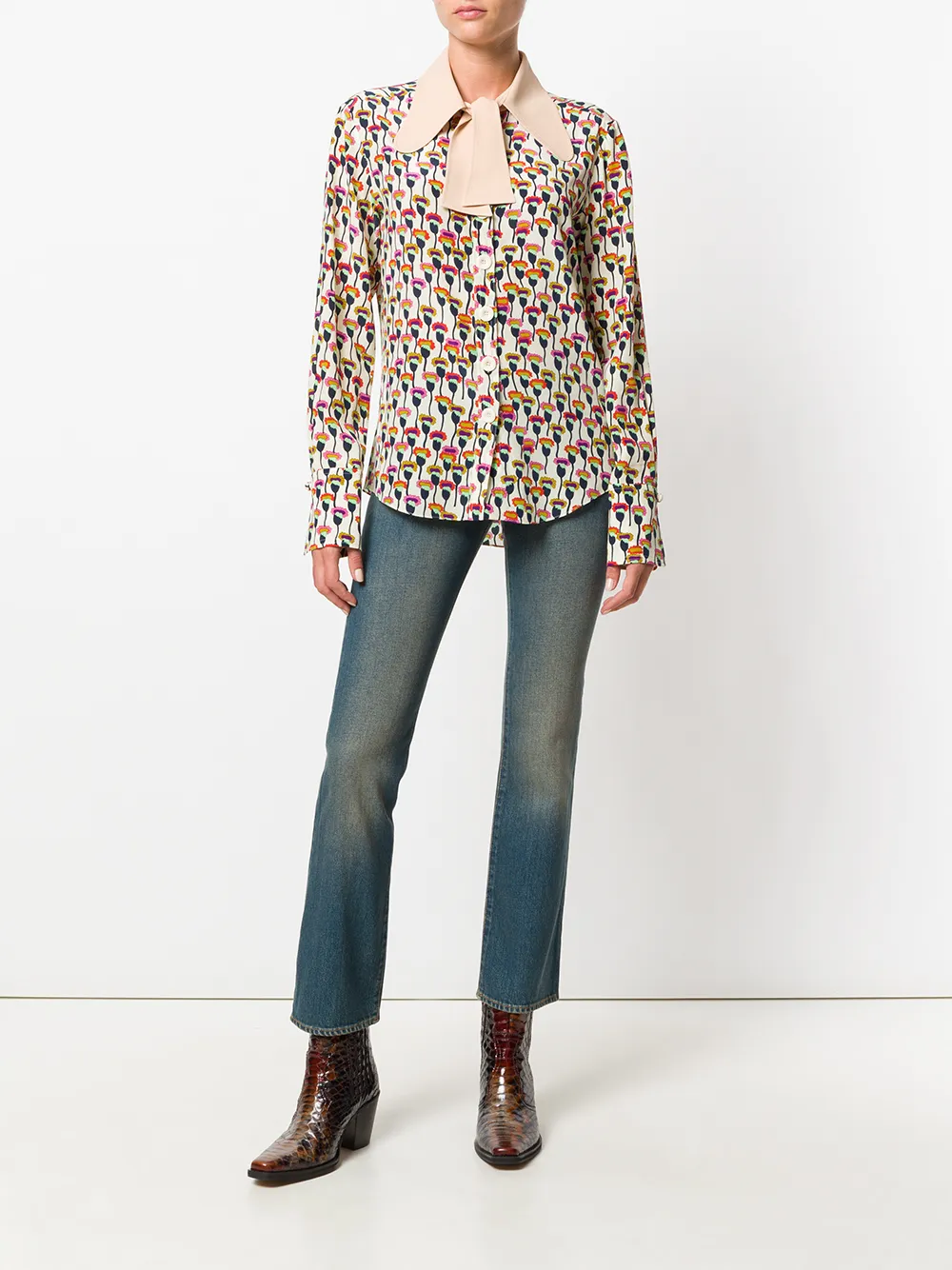 Chloé cropped jeans - Blauw