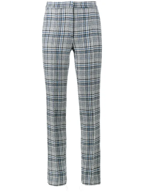 Off-White Tartan High Waisted Trousers