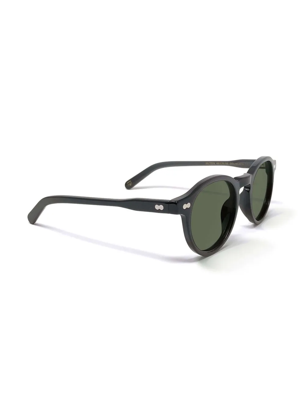 Moscot matte zonnebril met rond montuur - Zwart