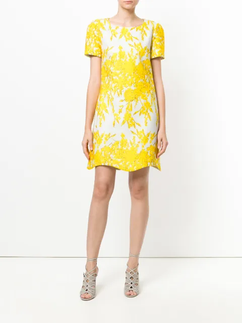 BLUMARINE Scalloped Floral Dress | ModeSens