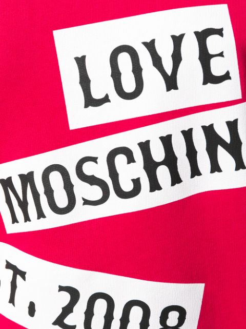 LOVE MOSCHINO - Logo Print Sweatshirt | ModeSens