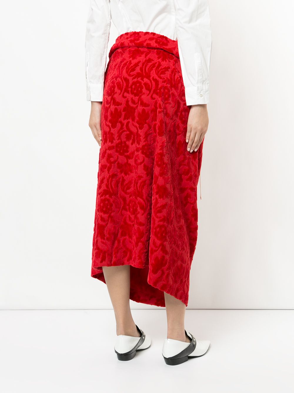 фото Comme Des Garçons Pre-Owned юбка с цветочным принтом