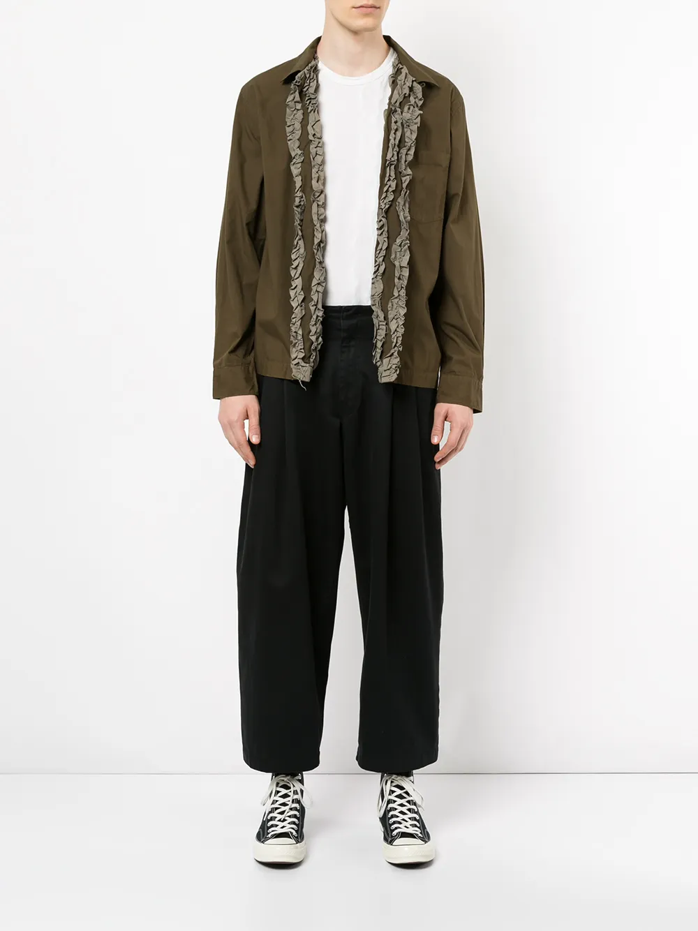 фото Comme des garçons широкие брюки