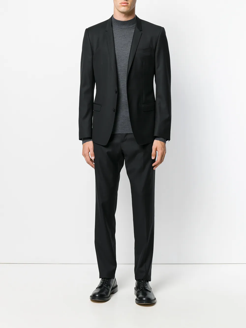 John Smedley turtle-neck jumper Grijs