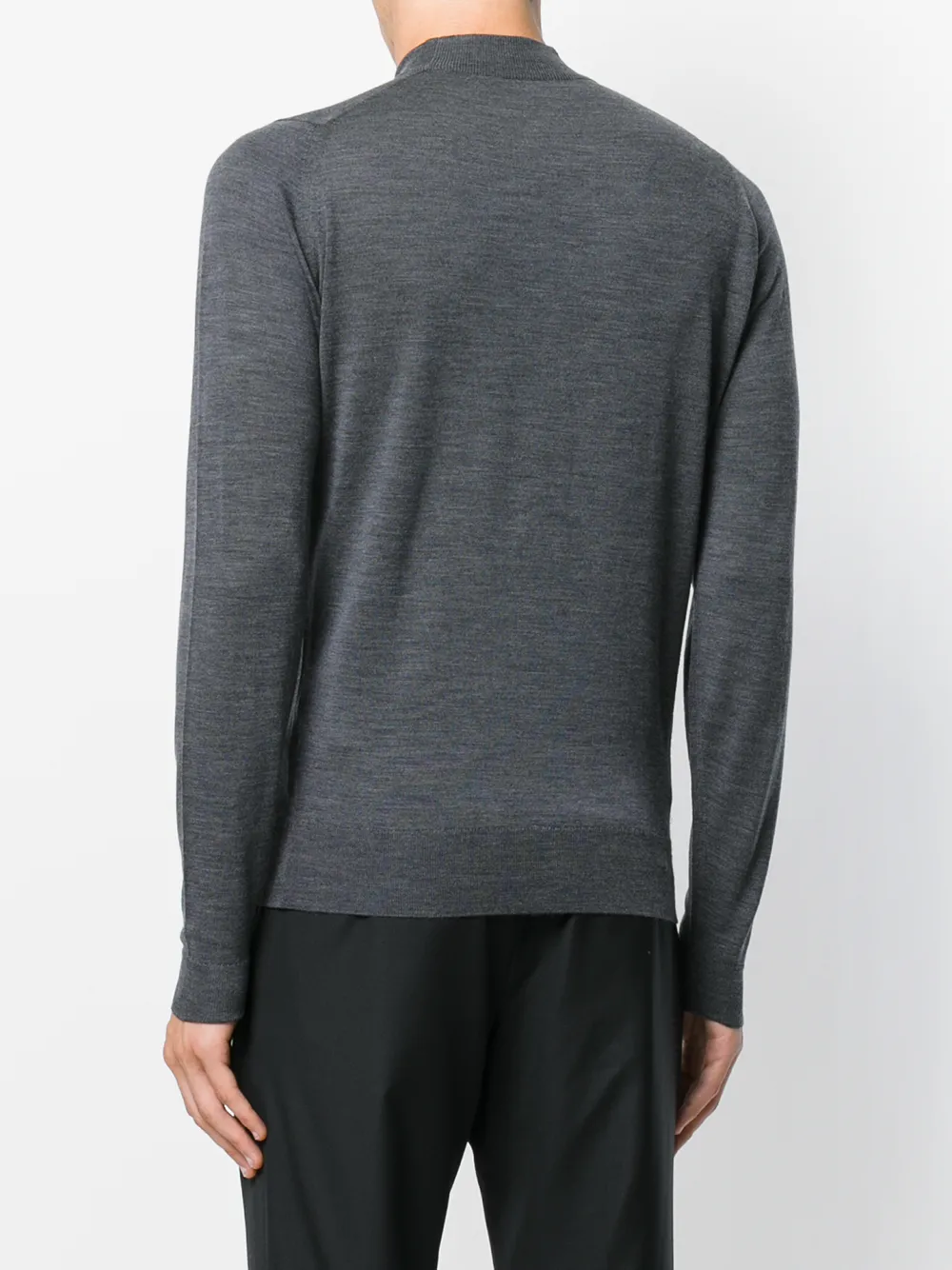 John Smedley turtle-neck jumper Grijs