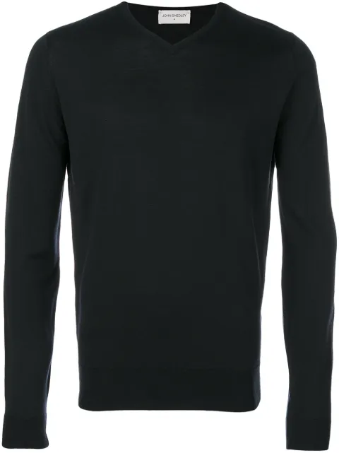 John Smedley suéter con cuello en V