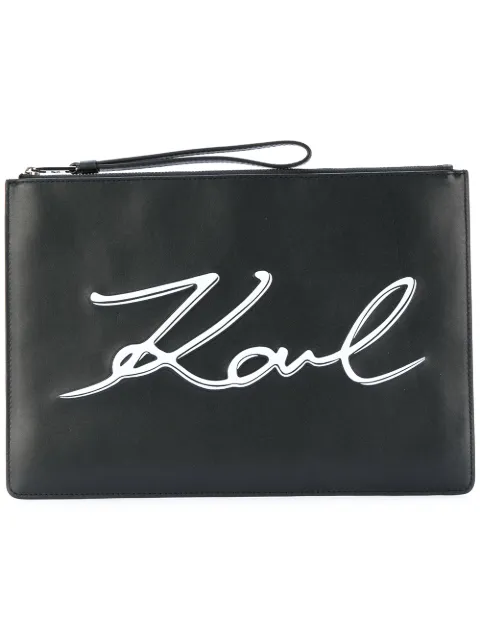 Karl Lagerfeld Logo Clutch Farfetch