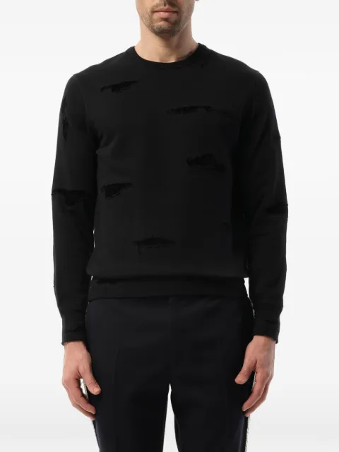 Alexander McQueen ripped detail sweatshirt