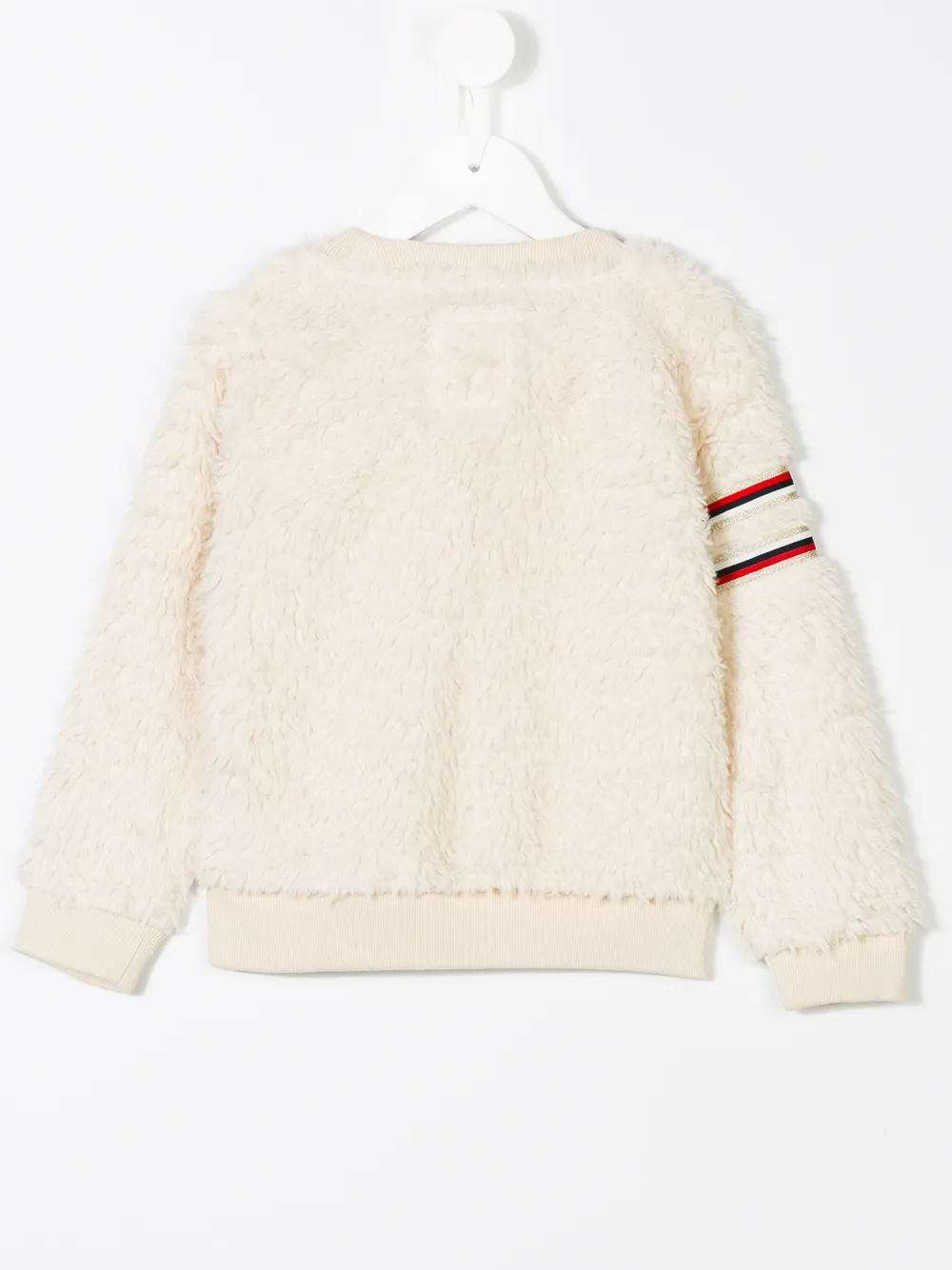American Outfitters Faux Fur Effect Sweatshirt In Neutral