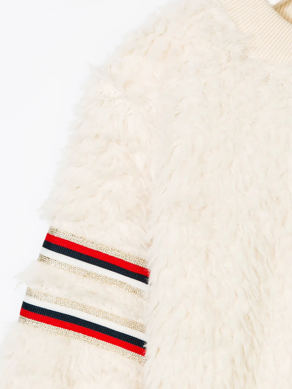 American Outfitters Faux Fur Effect Sweatshirt In Neutral