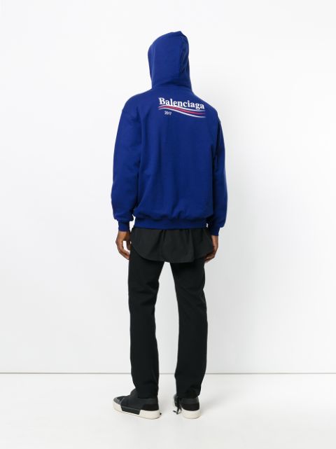 royal blue balenciaga hoodie