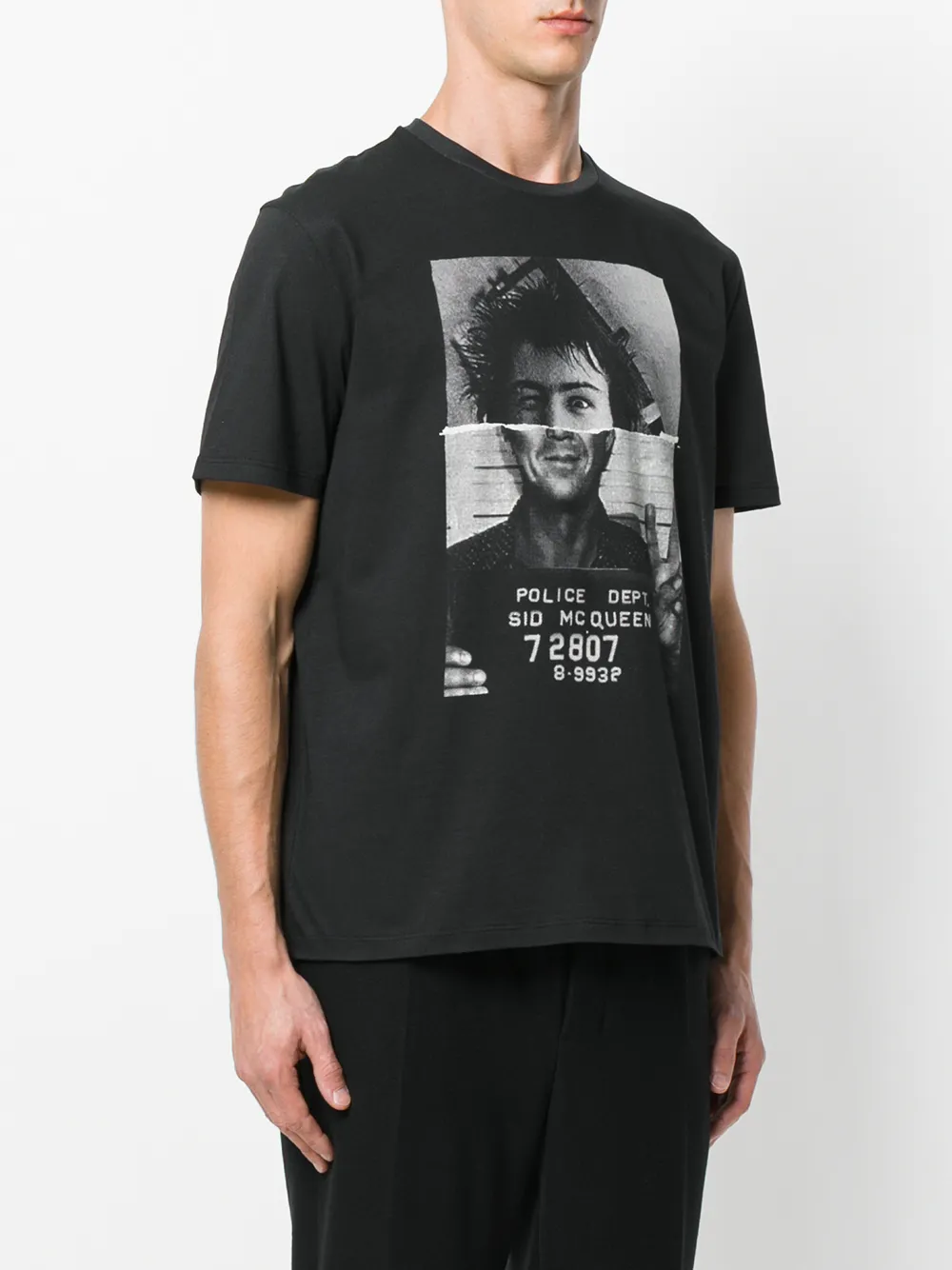 Neil Barrett T-shirt met print Zwart