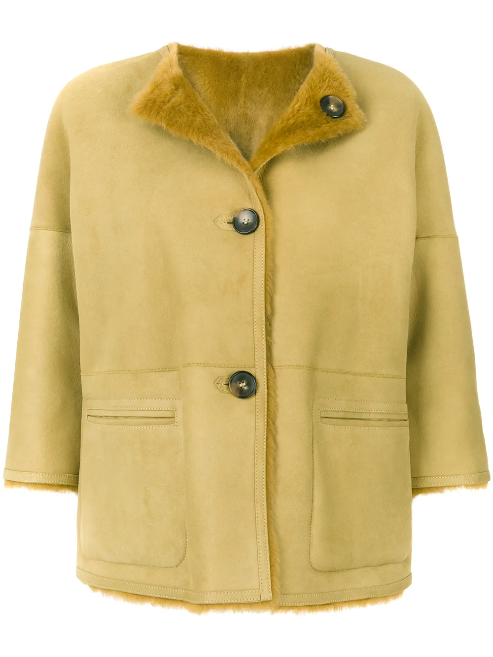 毛茸茸内衬大衣