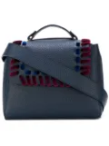 Orciani studded logo tote bag - Blue