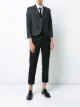 الصورة 2 من Thom Browne معطف رياضي أحادي صدر رمادي داكن