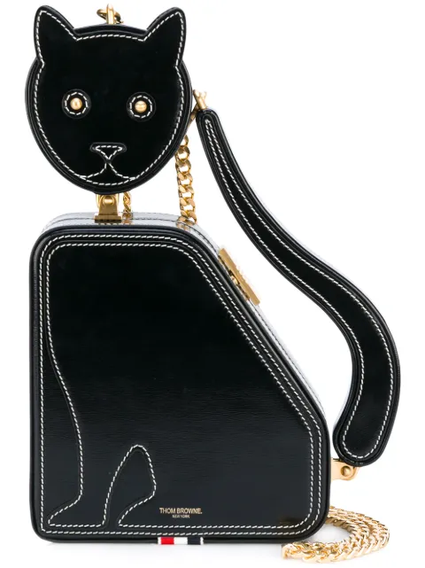 Thom Browne CAT ICON CALFSKIN CLUTCH BAG