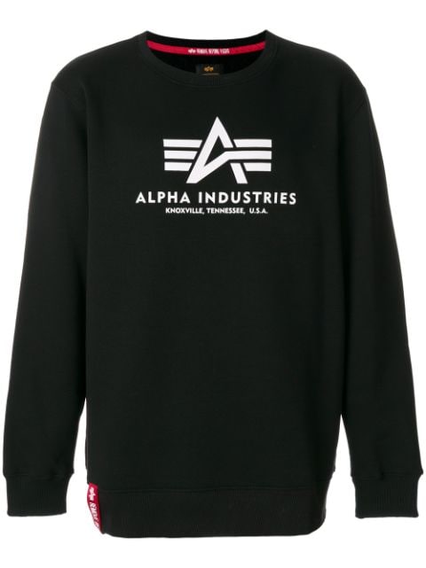 Alpha Industries logo patch sweater
