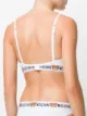 Moschino teddy bear logo triangle bra