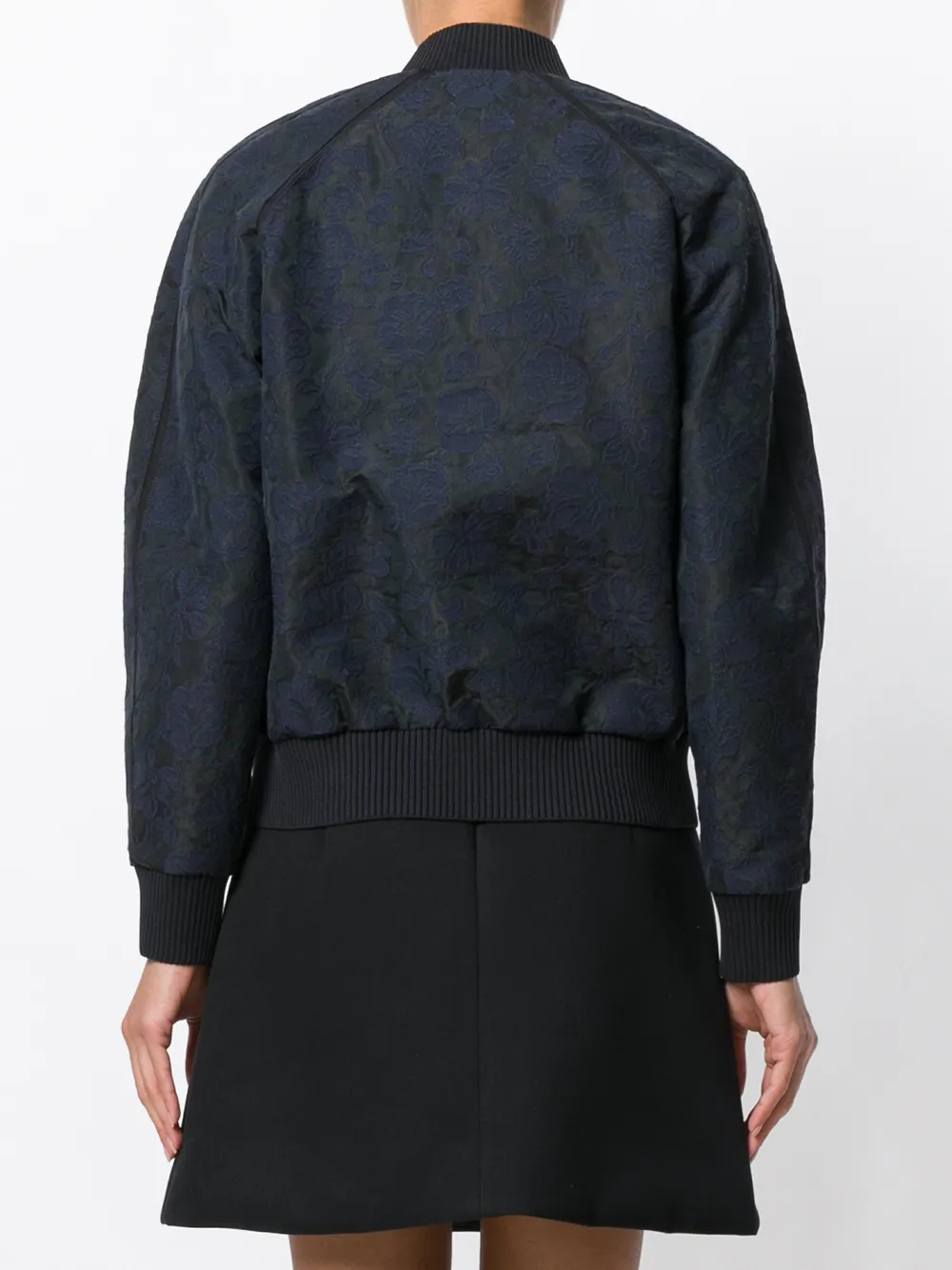 Kenzo floral brocade bomber jacket Blauw