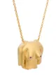 Anissa Kermiche Gold Plated Rubies Boobies doré pendant necklace
