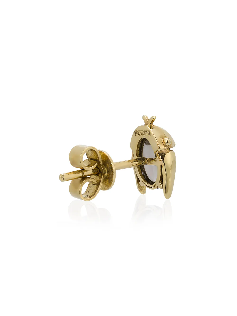 Daniela Villegas 18k Yellow Gold Mini Chiquitin Volador Single Stud Earring In Multicolour