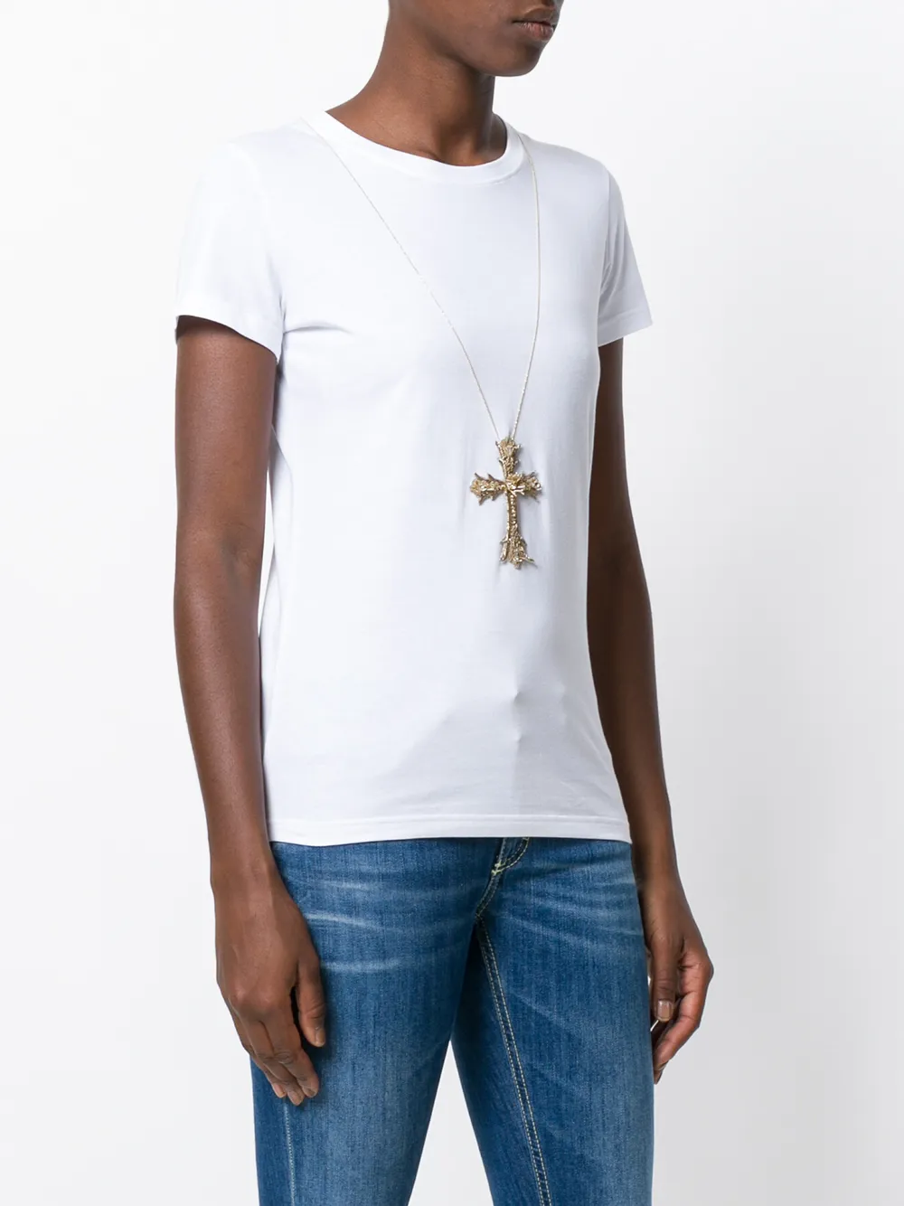 十字架刺绣t恤