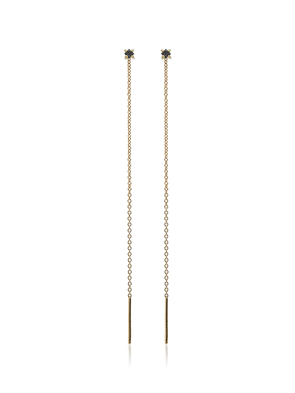 

Lizzie Mandler Fine Jewelry aretes Floating Threads con diamante en oro amarillo de 18 kt - Dorado