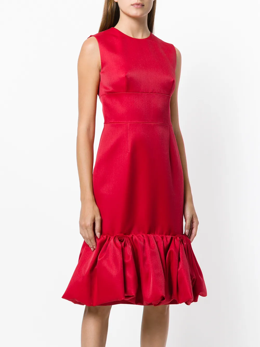 Prada Flared jurk Rood