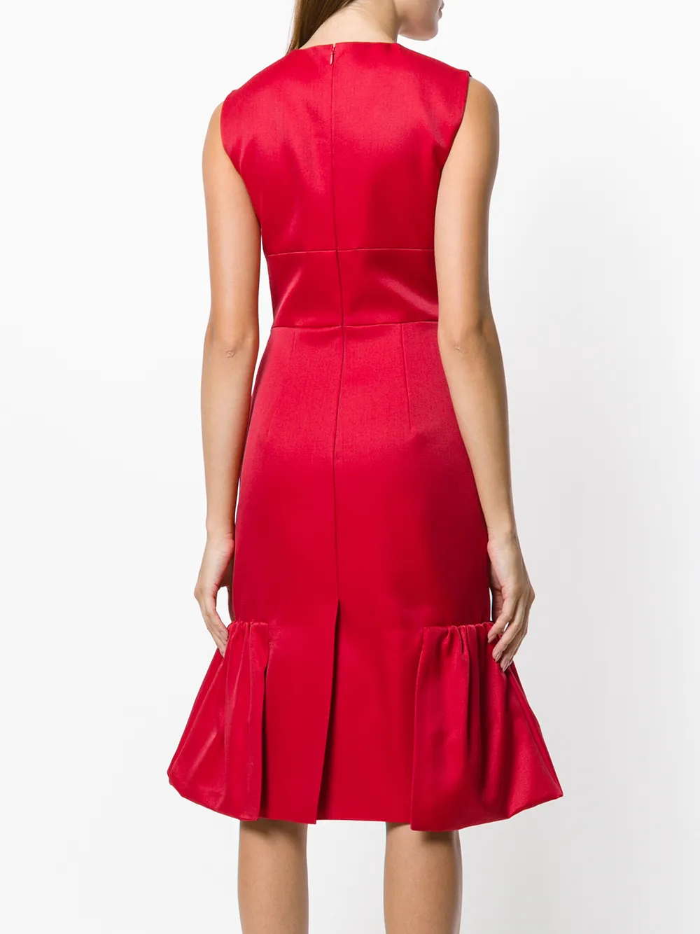 Prada Flared jurk Rood