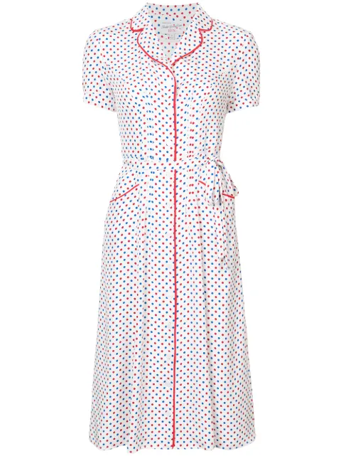 multicolor maria polkadot dress