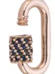 Marla Aaron 14kt rose gold blue sapphire Babylock charm