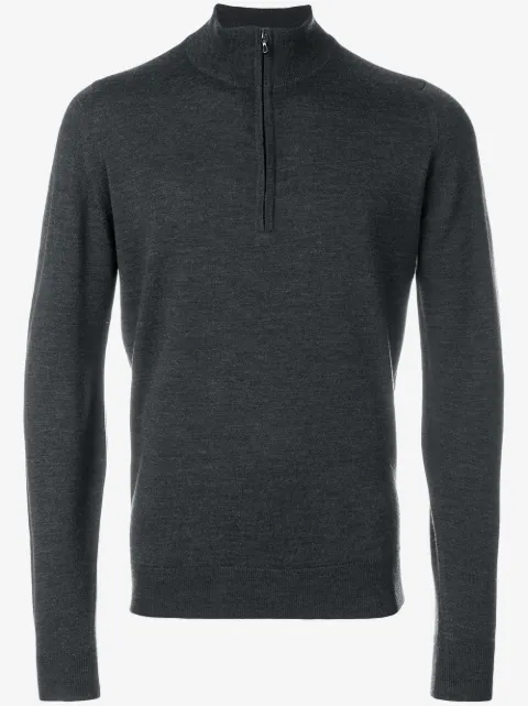 John Smedley zip-neck jumper