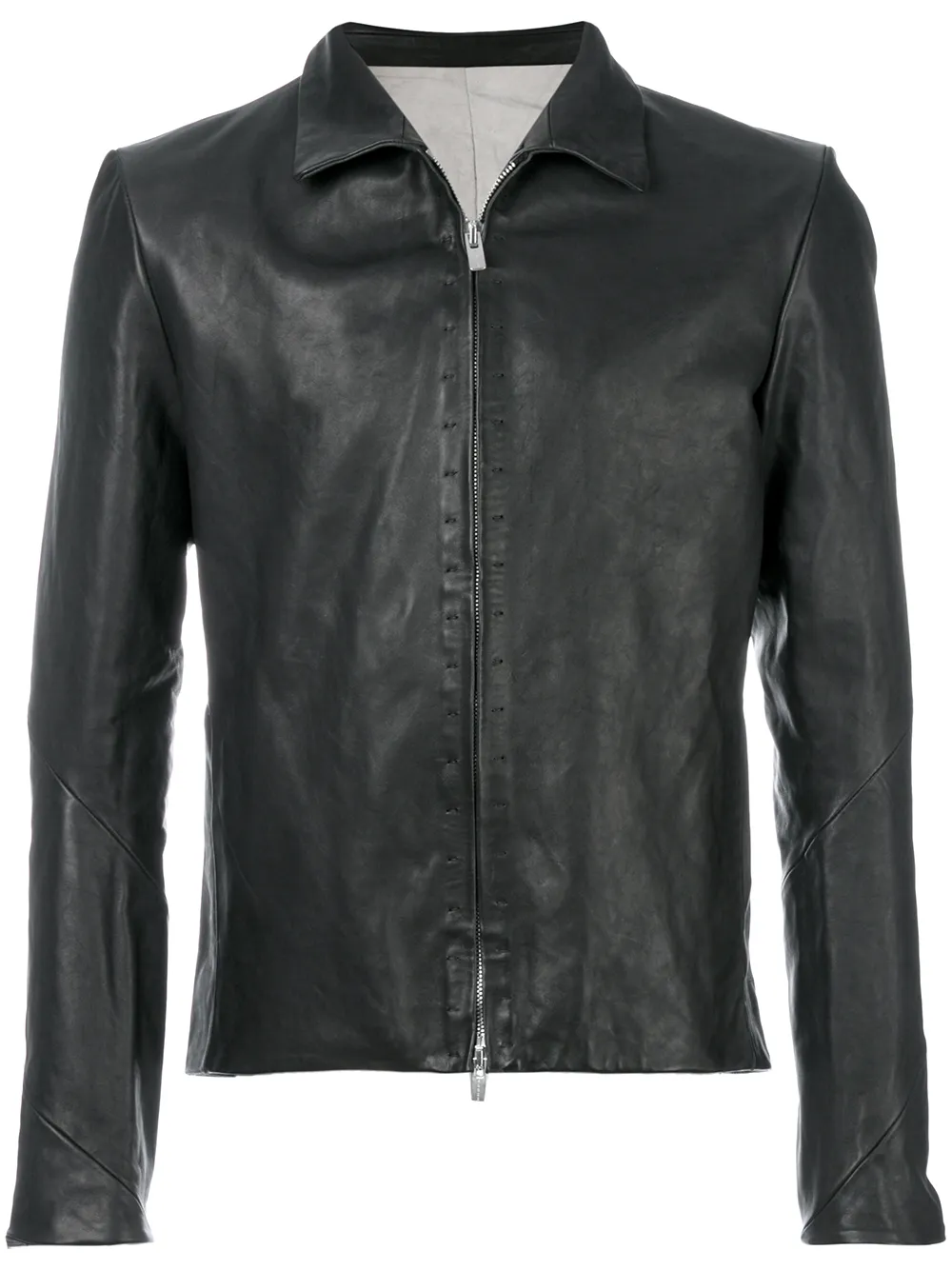 A Diciannoveventitre slim-fit leather jacket | Black | Image 1